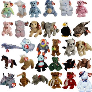Ty Beanie Babies B.B. Bear Baaabsy Baby Boy Baby Girl Badges Bahati Baldy Bali Bam Bananas Bandage Bandito Banjo Barbaro Barley Bat-e MWMT