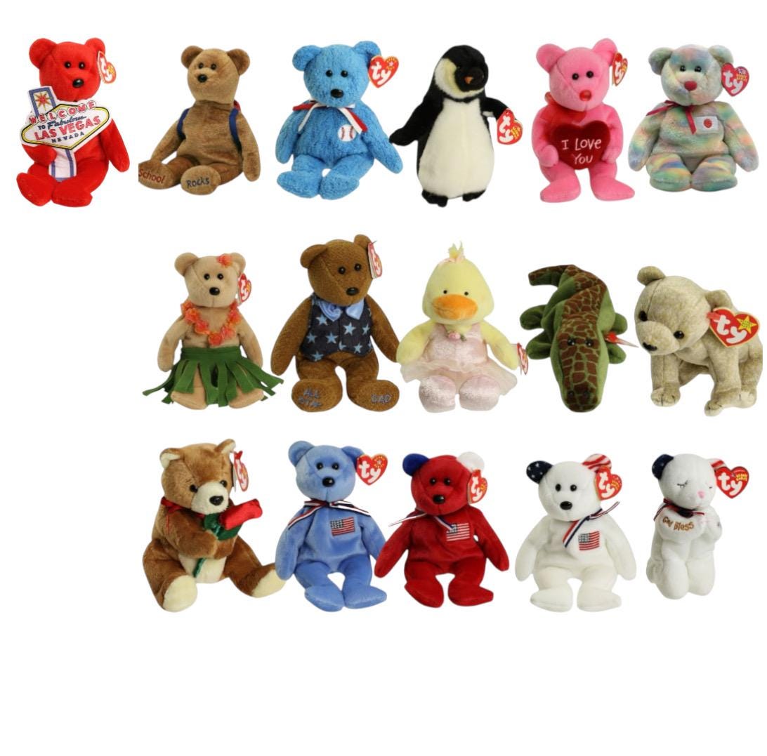 Ty Beanie Babies Abc's Aces Addison Admiral Adore Ai Alana All