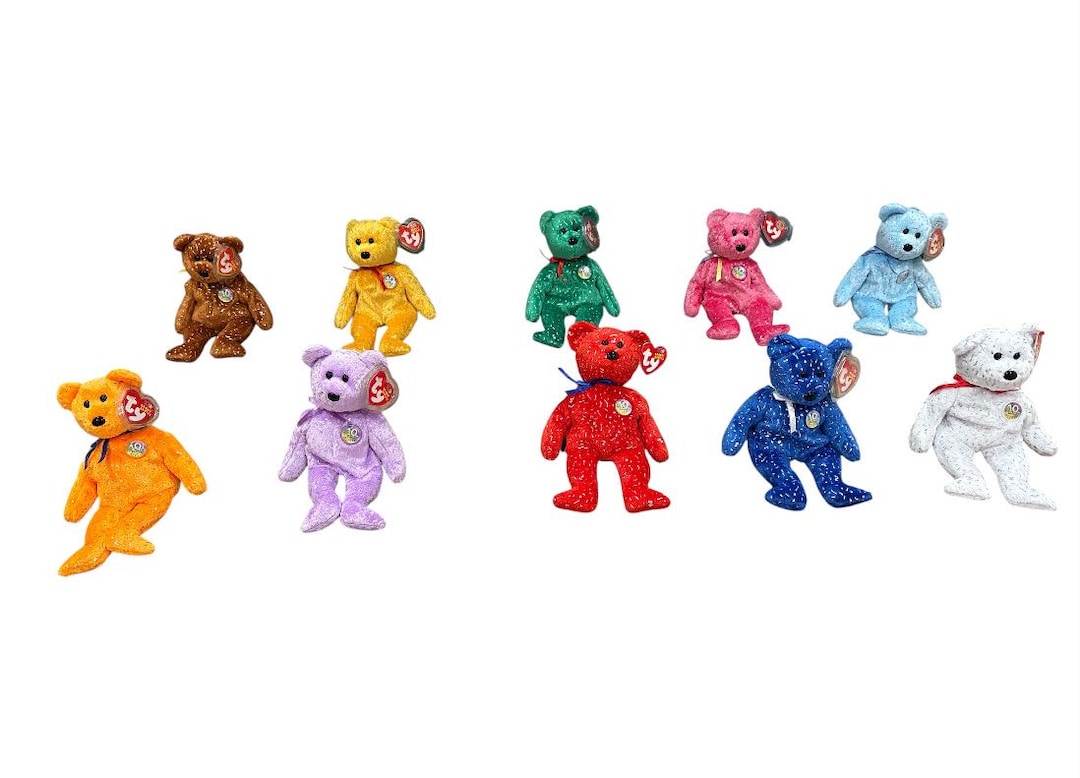 Ty Beanie Babies Decade Bear Set - Etsy