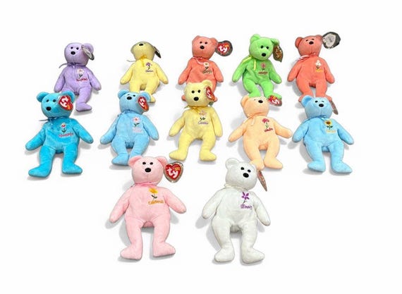 Ty Beanie Babies State Flower Bears - Etsy
