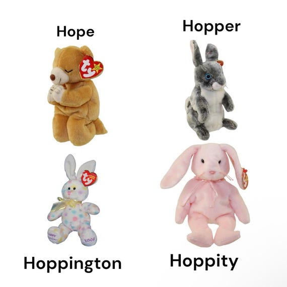 Ty Beanie Babies Hope Hopper Hoppington Hoppity Hopsy 2.0 Hornsly