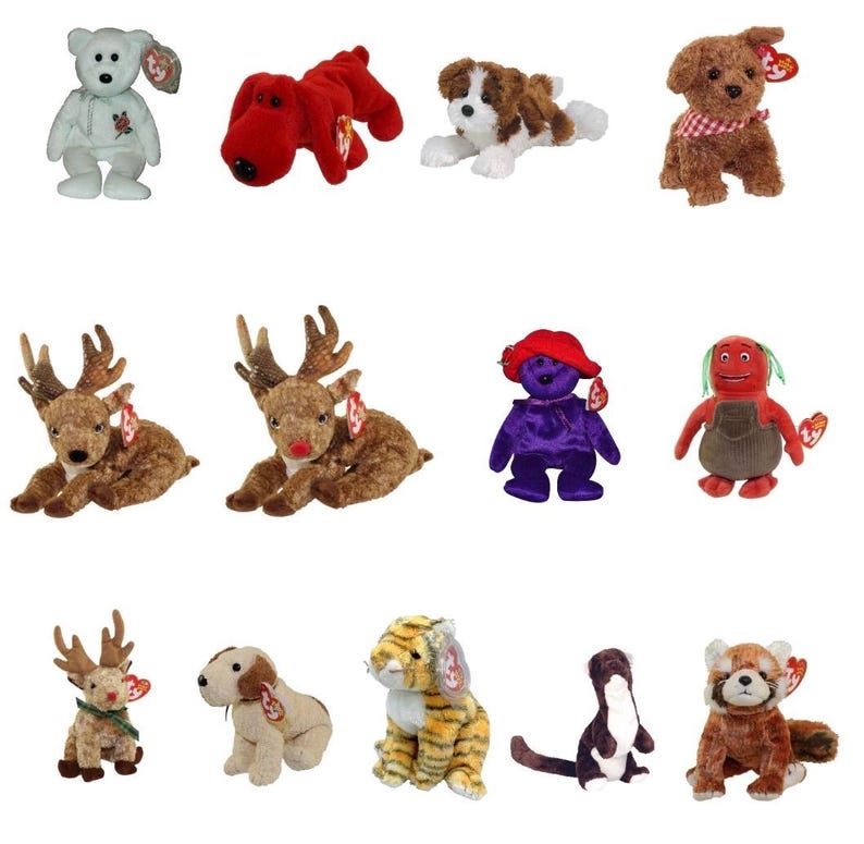 Ty Ruby Ty Beanie Babies Rose Rover Rowdy Roxie Ruby Ruddle Rudy Rufus Rumba ...