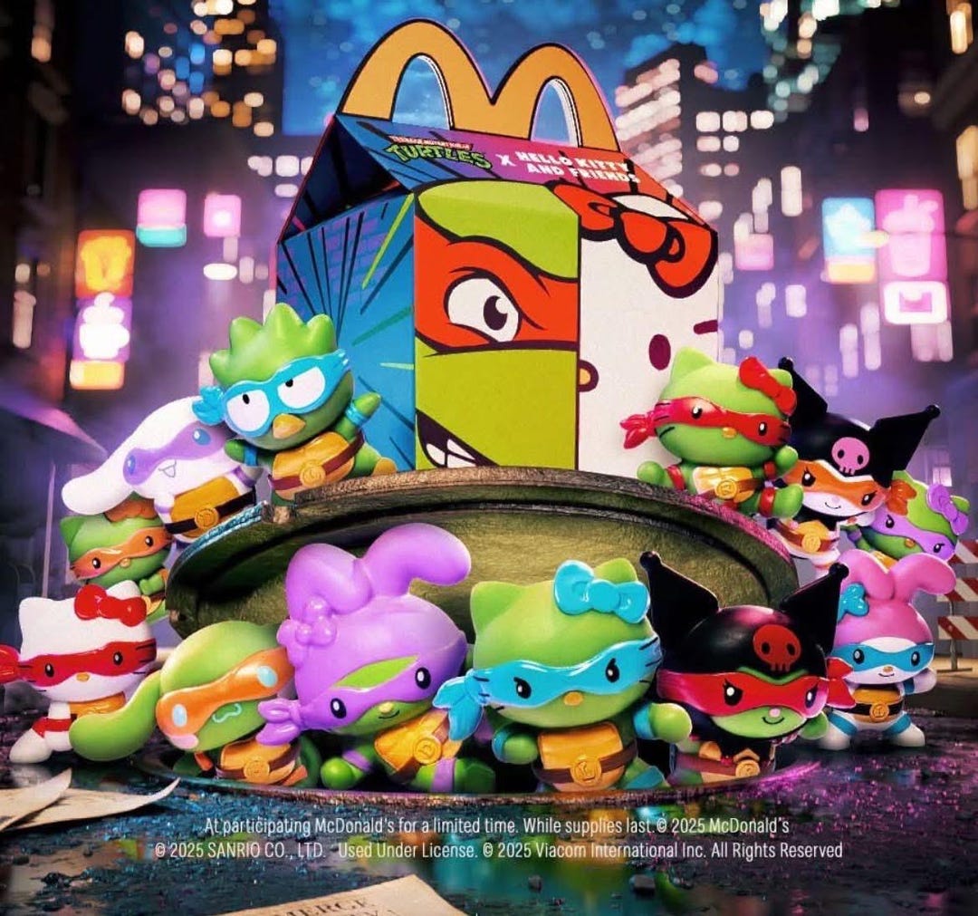 Mcdonald's Happy Meal Toys Hello Kitty/tmnt #1-#12 - Etsy