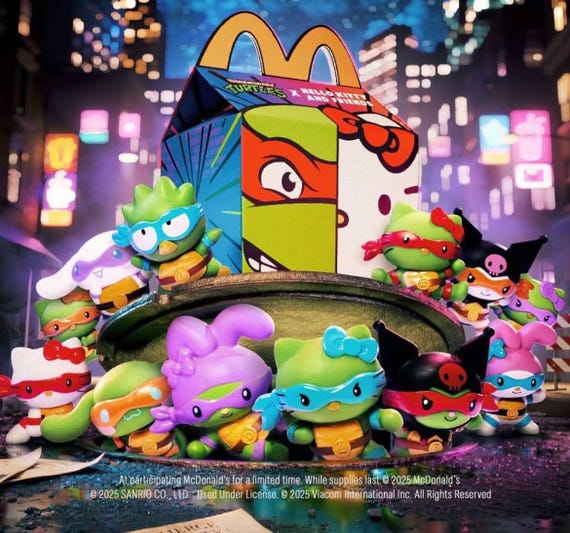 Mcdonald's Happy Meal Toys Hello Kitty/tmnt #1-#12 - Etsy