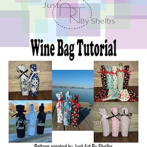 Wine Bag Pattern for Wine Bag PDF Sewing Pattern PDF Wine Bag Pattern Small Gift Sewing Pattern Wine Bag Tutorial PDF Small Gift Tutorial