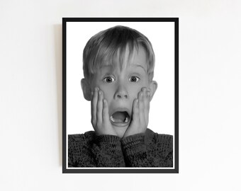 Holiday Heist Film Poster, Funny Christmas Bathroom Art (Digital Download)