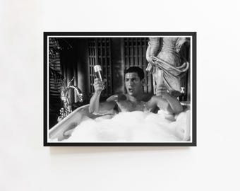 Billy Madison Bathroom Art Print, Funny Movie Poster