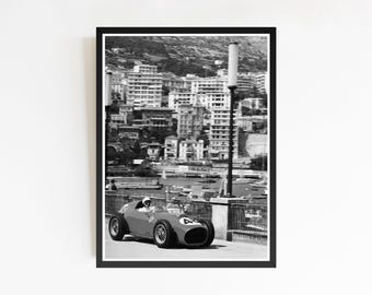 Historic Street Circuit Racing Print, Vintage Auto Racing Poster (Digital Download), Motorsport Art