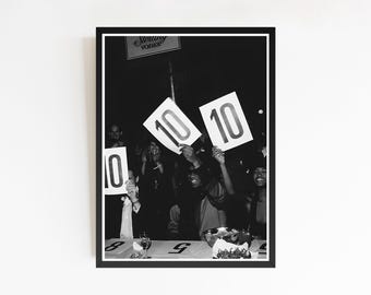 10 Point Scoreboard Print, Motivational Retro Poster (Digital Download)