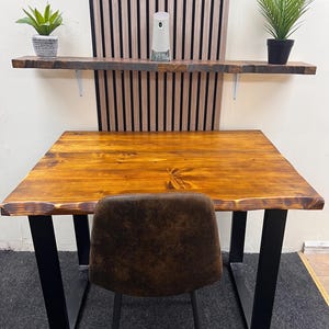 Industrial Rustic Solid Wood Table Dining Table Desk Box Leg Table Top Only Pine Oak Colour