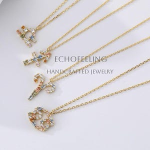 Zircon Horoscope Necklace: Gold Plated Sterling Silver Zodiac Pendant