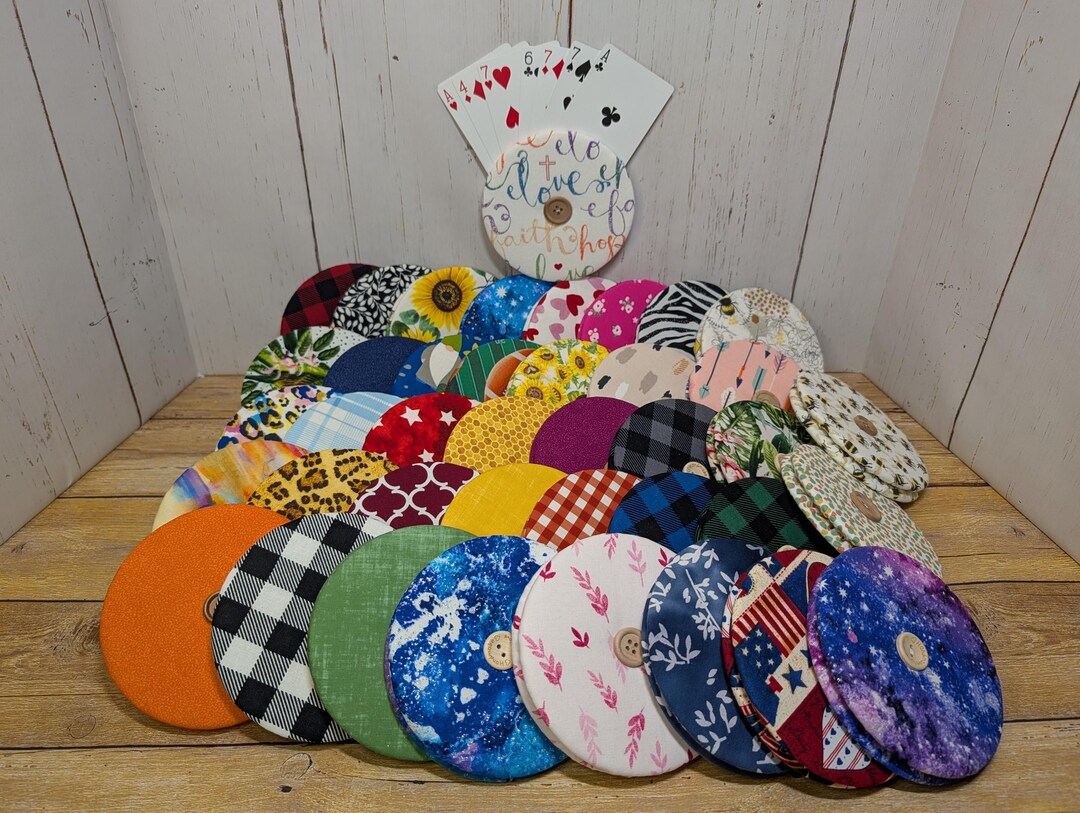 Handheld Playing Card Holder, Round Card Holders for Kids and Seniors ...