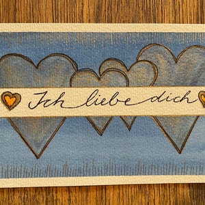 Hand-painted cards with ink and watercolor - originals