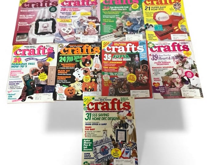 Crafts Magazines - the Creative Woman’s Choice (lot of 9) 1991 & 1992 ...