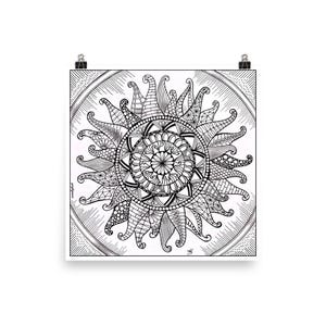 Poster Zentangle Sole