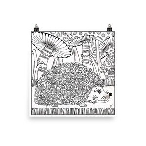 Poster Zentangle Riccio