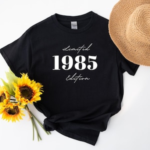 40. Geburtstag T-Shirt, 1985 T-Shirt, Geburtstagsgeschenk für Frauen, alles Gute zum Geburtstag T-Shirt, Geburtstags-T-Shirt Geschenk
