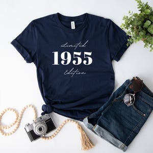 70th Birthday T-shirt, 1955 T-shirt, Birthday Gift for Women, Happy Birthday T Shirt, Birthday T-shirt Gift