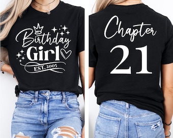 21. Geburtstag Tshirt, 21. Geburtstag T-Shirt, 21. Geburtstag Shirt, einundzwanzig T-shirt, Geschenk für Tochter, Enkelin, Geburtstagskind Geschenk
