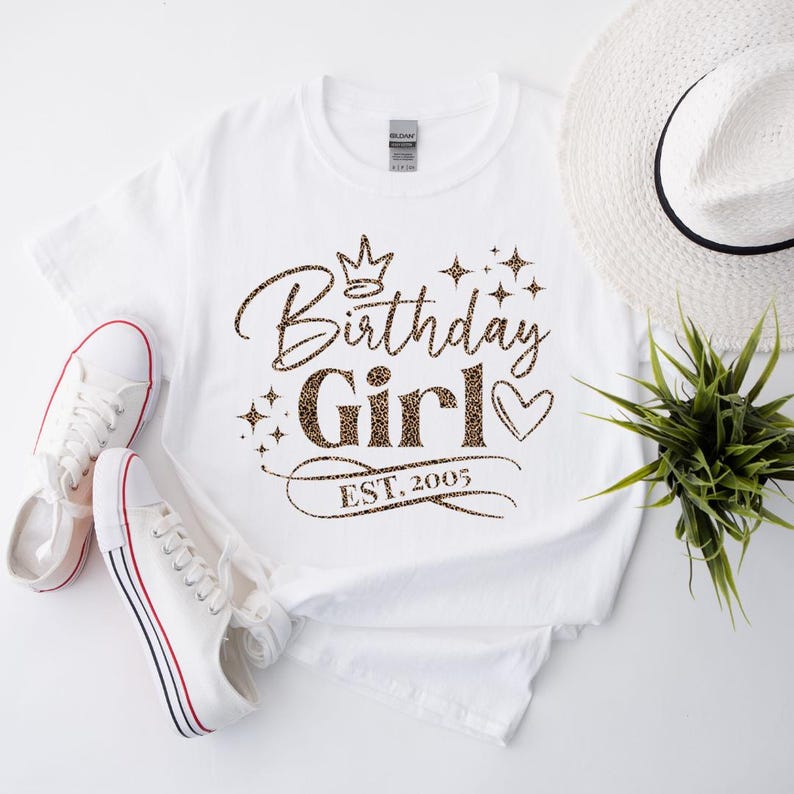 Leopard Print 21st birthday tshirt, 21st birthday tee, 21st birthday shirt, Twenty one T-shirt, Gift for Her, Birthday Girl Gift image 8