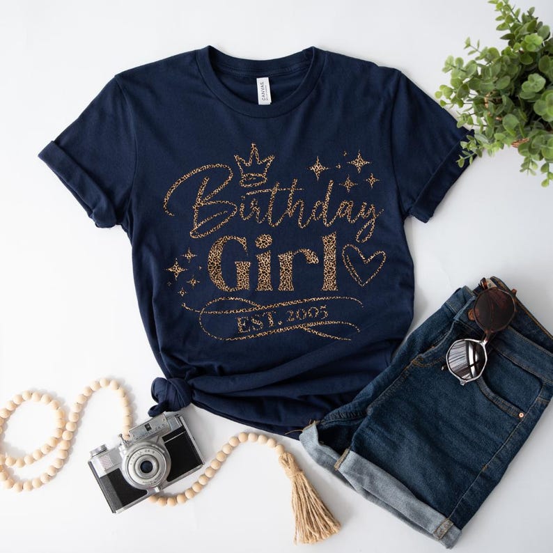 Leopard Print 21st birthday tshirt, 21st birthday tee, 21st birthday shirt, Twenty one T-shirt, Gift for Her, Birthday Girl Gift image 5