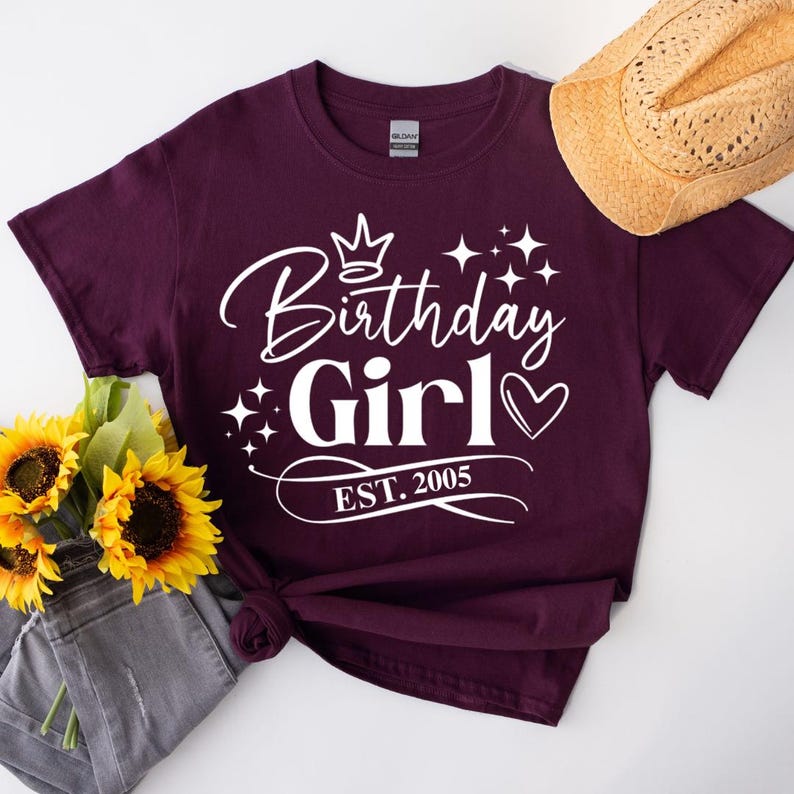 21st birthday tshirt, 21st birthday tee, 21st birthday shirt, Twenty one T-shirt, Gift for Daughter, Granddaughter, Birthday Girl Gift image 8