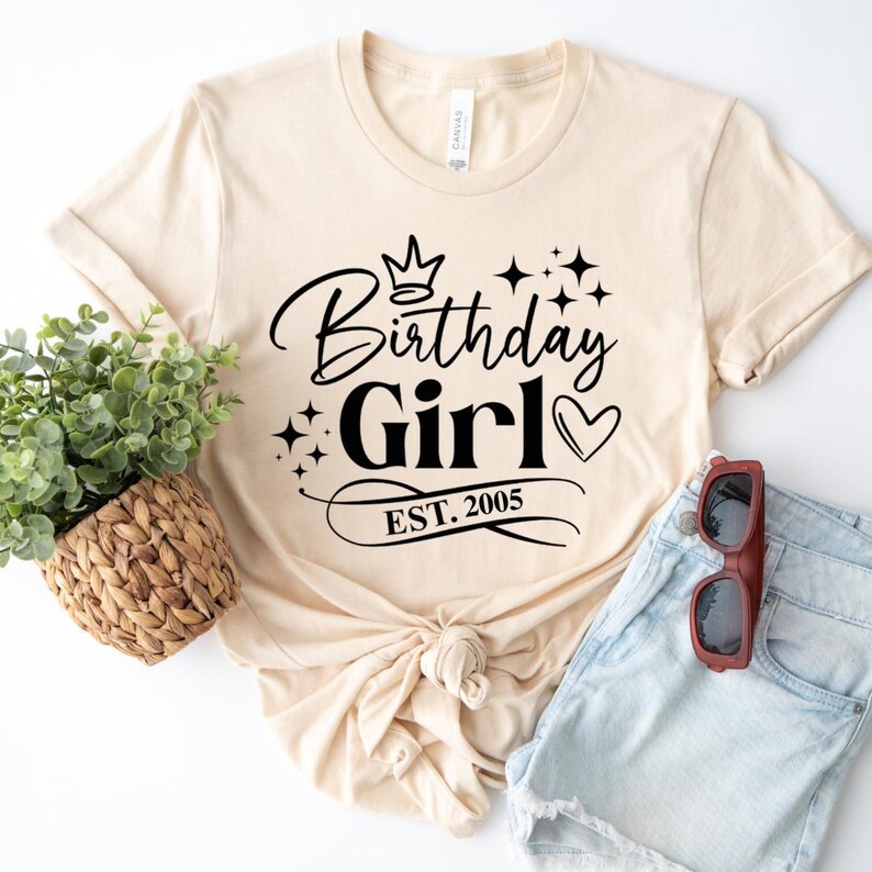 21st birthday tshirt, 21st birthday tee, 21st birthday shirt, Twenty one T-shirt, Gift for Daughter, Granddaughter, Birthday Girl Gift image 7