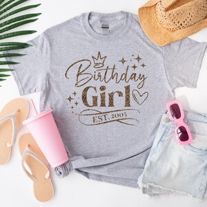 Leopard Print 21st birthday tshirt, 21st birthday tee, 21st birthday shirt, Twenty one T-shirt, Gift for Her, Birthday Girl Gift image 7