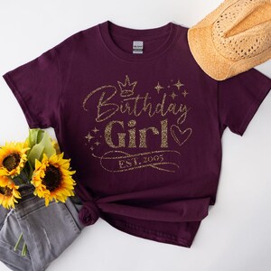 Leopard Print 21st birthday tshirt, 21st birthday tee, 21st birthday shirt, Twenty one T-shirt, Gift for Her, Birthday Girl Gift image 4