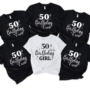 50. Geburtstag Crew T-Shirts, 50. Geburtstag Shirt, Geburtstagsparty-T-Shirt, 50. Geburtstag Mädchen-Tops, 50. Geburtstag Gruppe T-Shirts