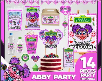 Abby Cadabby Birthday Party Kit: DIY Canva Template (Digital Download