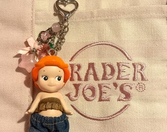 Authentic Sonny angel flower series keychain with outfit