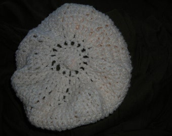 White  Beret Hat  for Women