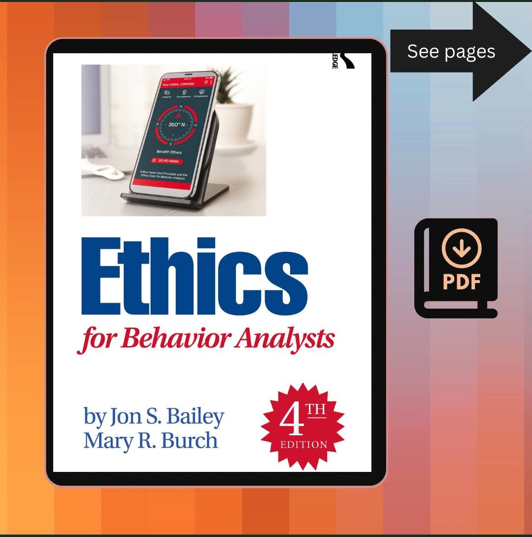 Ethics for Behavior 4th Edition | Full Ebook | Instant