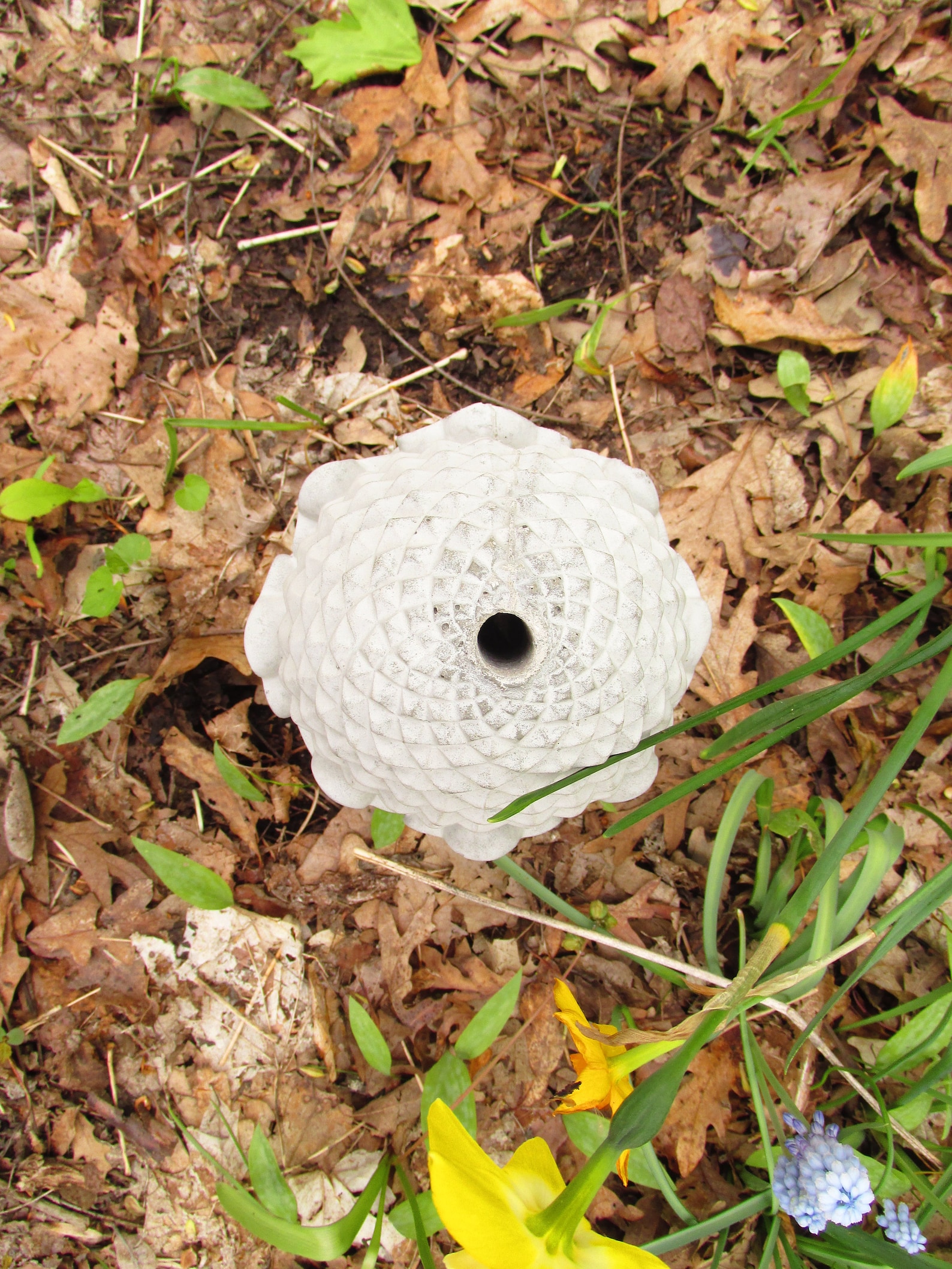 12 Tall Cement Artichoke Fountain Topper Top Garden Art Etsy