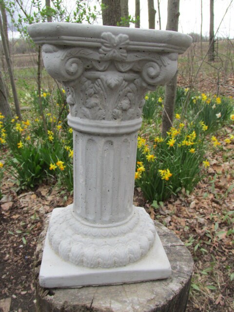 Cemento 12 1/2 Pedestal Jardín Arte Estatua de Hormigón | Etsy