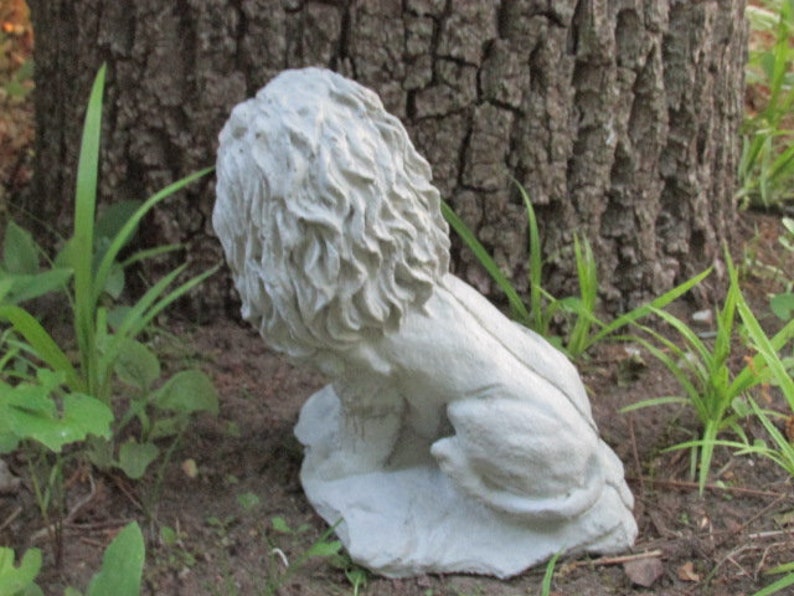 10 Tall Cement Lion Garden Art Concrete Statue King of Etsy