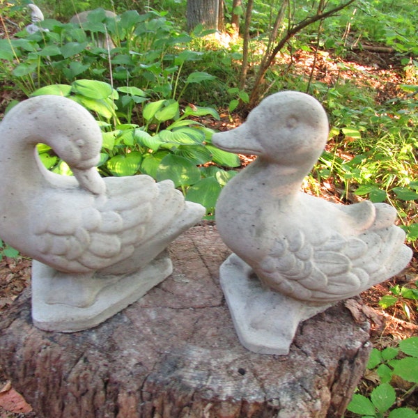 Concrete Garden Duck - Etsy