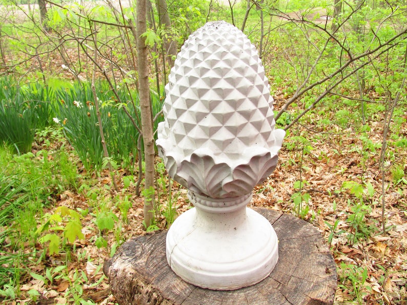 12 Tall Cement Artichoke Fountain Topper Top Garden Art Etsy