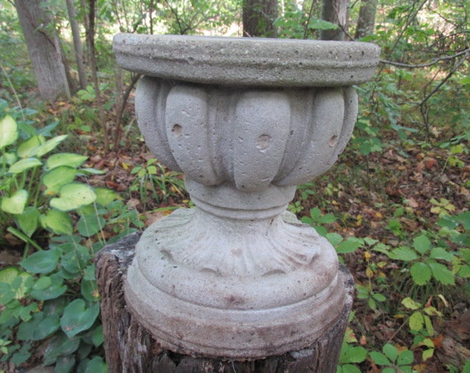 Antique Large 10 Cement Fountain Topper Garden Art Etsy