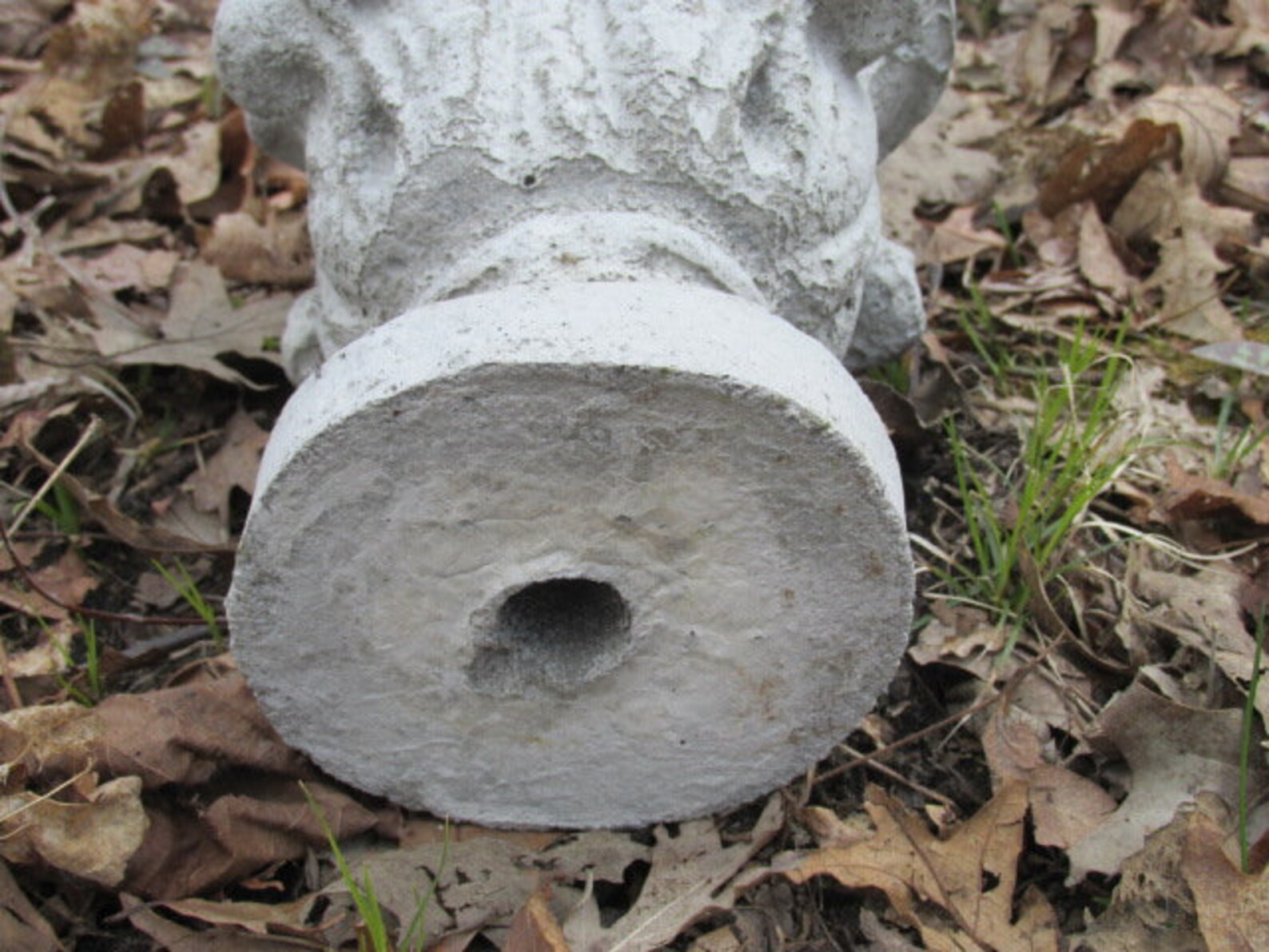 11 Tall Cement Ornate Flower Bud Fountain Topper Garden Etsy