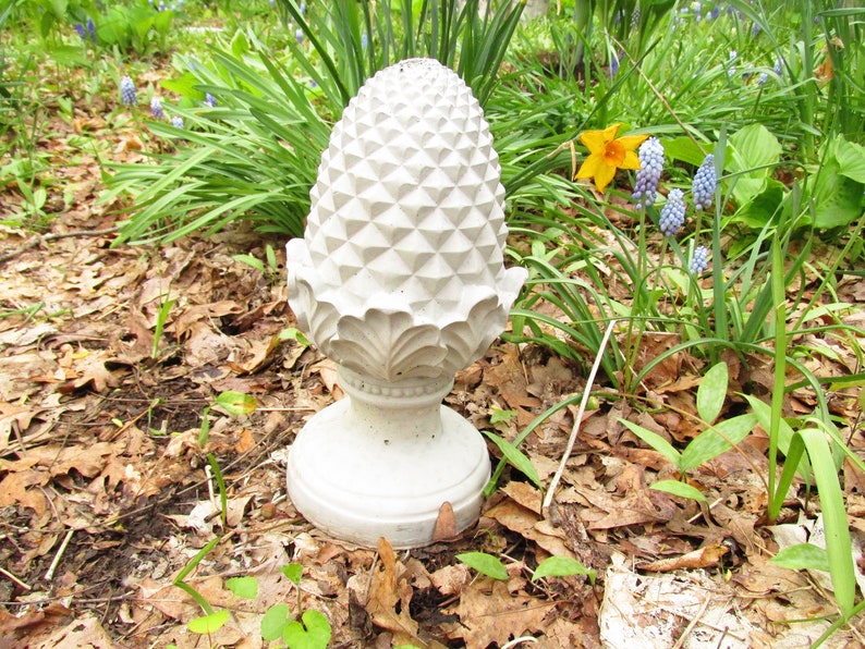 12 Tall Cement Artichoke Fountain Topper Top Garden Art Etsy