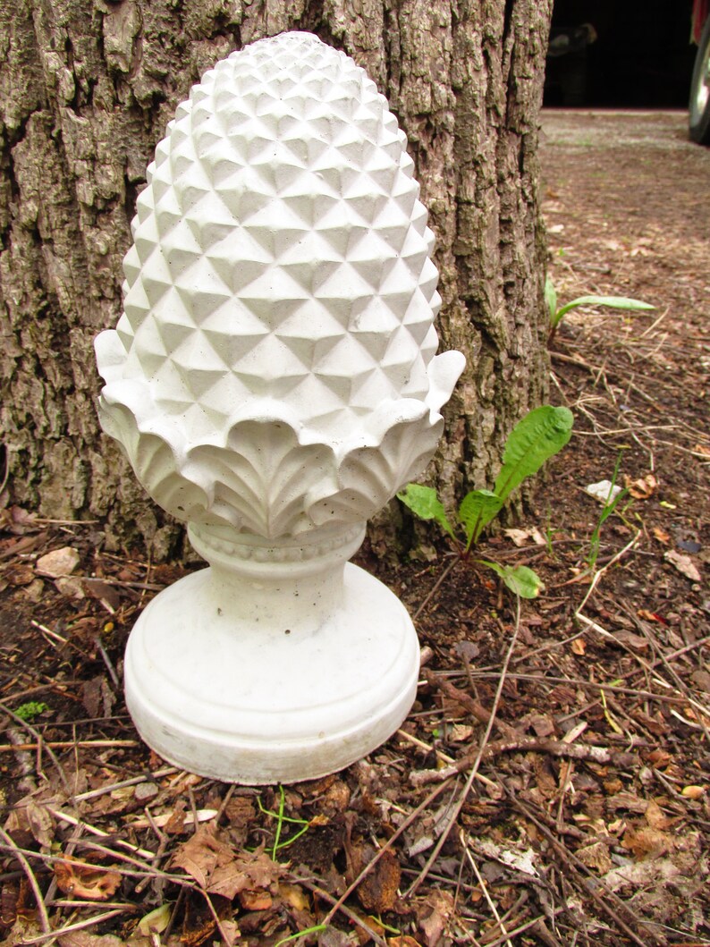 12 Tall Cement Artichoke Fountain Topper Top Garden Art Etsy