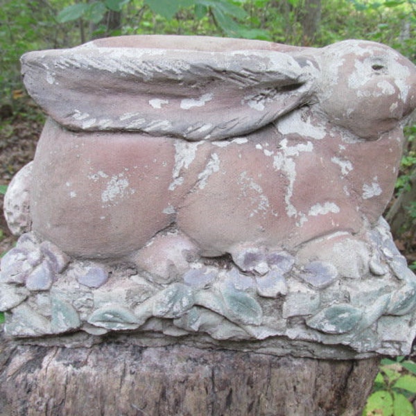 Rabbit Flower Statue - Etsy