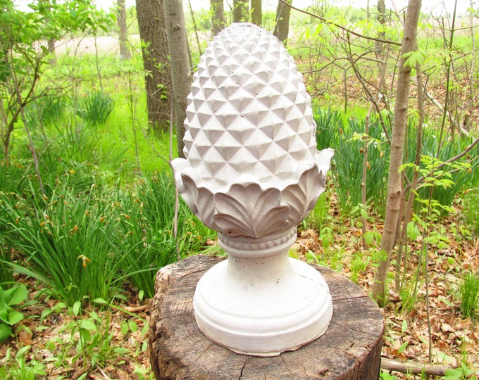 12 Tall Cement Artichoke Fountain Topper Top Garden Art Concrete Finial
