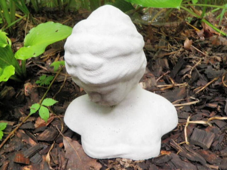 9 Ciment Femme Buste Sculpture Jardin Art Béton Statue Dame Etsy France