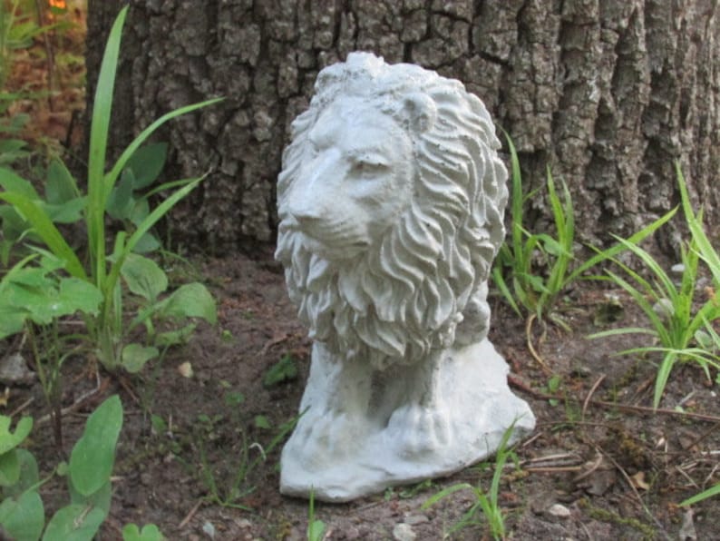 10 Tall Cement Lion Garden Art Concrete Statue King of Etsy
