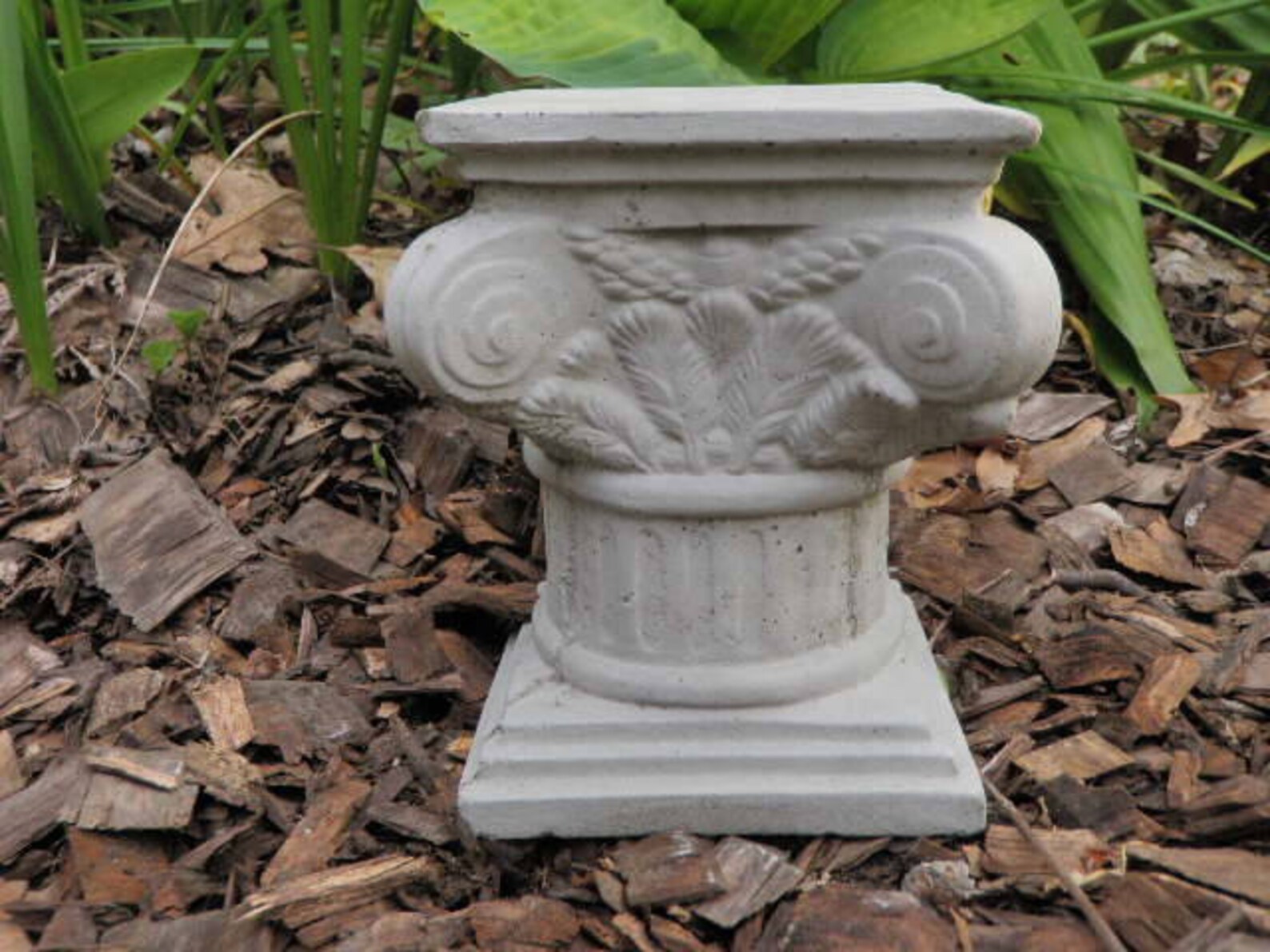 6 Tall Cement Pedestal Garden Concrete Statue Greek Etsy
