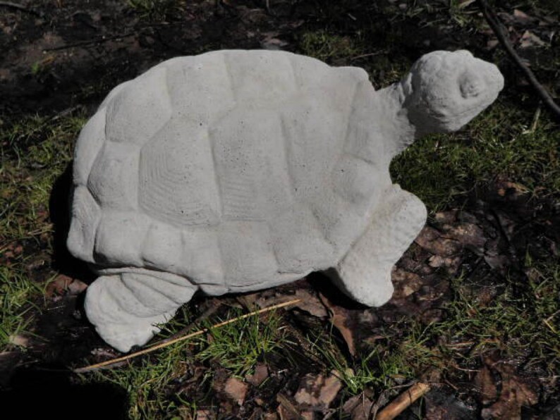 Large Cement 12 Turtle Garden Art Statue Weathered | Etsy