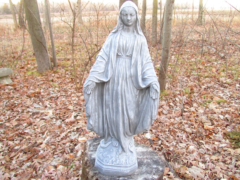 19 Cement Madonna Concrete Garden Art Statue Religious | Etsy